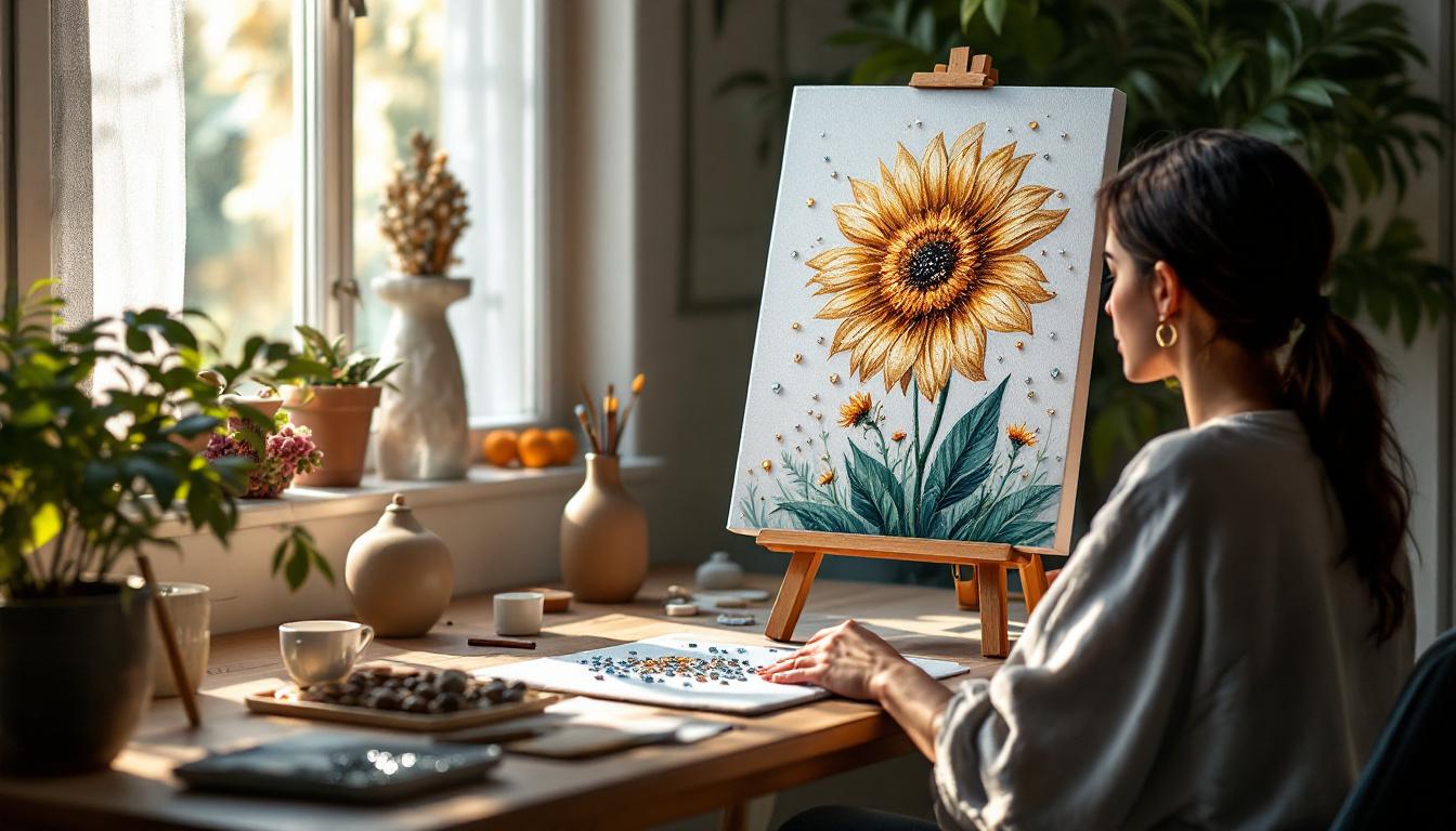 découvrez comment la broderie de diamant peut améliorer votre bien-être grâce à ses bienfaits surprenants sur la relaxation, la concentration et la créativité.