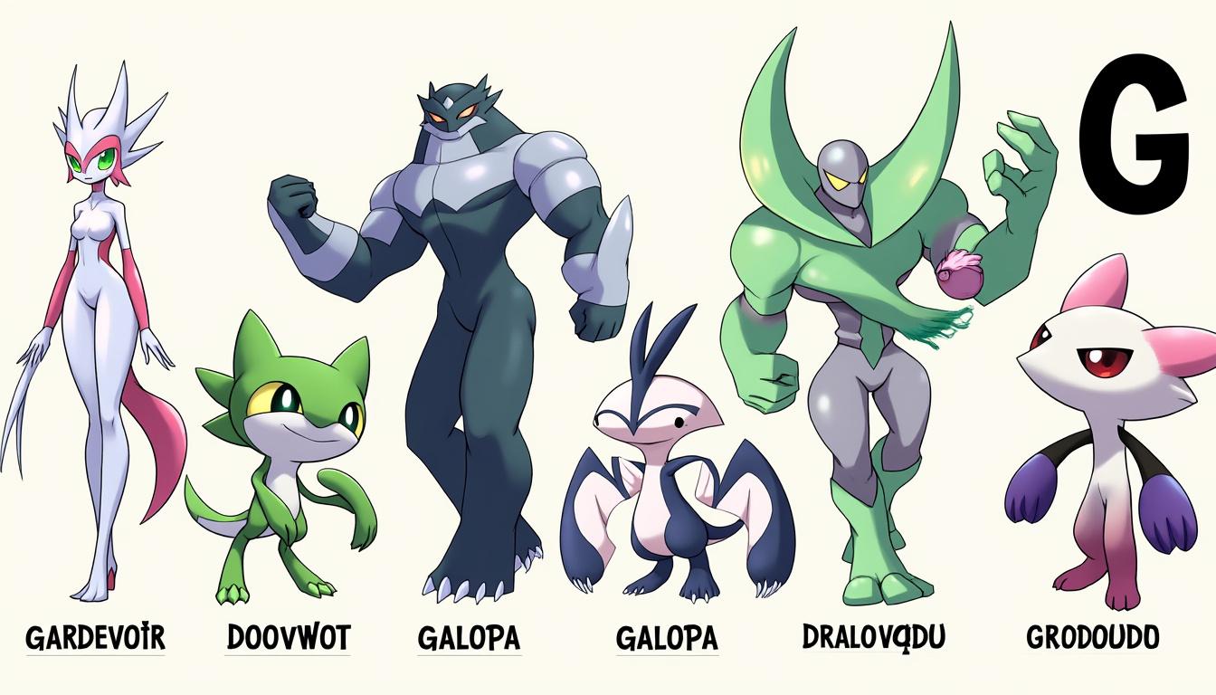 découvrez la liste complète des personnages et pokémons dont le nom commence par la lettre g. trouvez toutes les créatures et héros pokémon en g avec leurs principales caractéristiques !